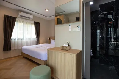 Deluxe Double Room con vista laterale sul mare — Tuna Boutique Hotel Patong